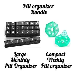 Pill organizer bundle( Get free with purchase of $25 or more.)